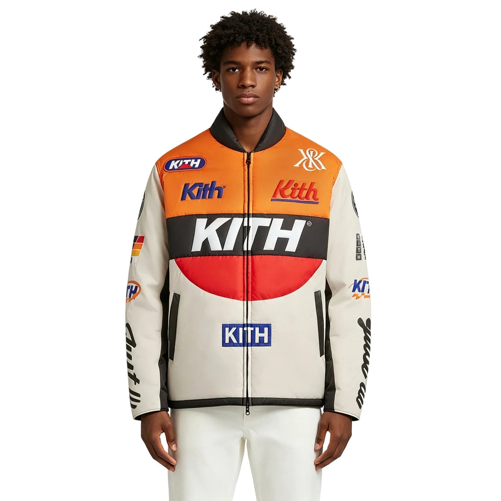 Kith Full Zip Brixton Puffed Shirt Jacket Sandrift