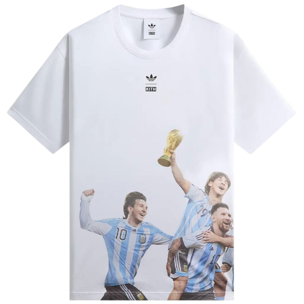 Kith x adidas Messi Football World Cup Graphic Tee White